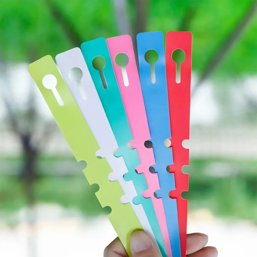 Flower Plant Labels 100PCS Pvc Waterproof Ring For Seedlings Orchids Garden Floral Markers Plastic Signboards