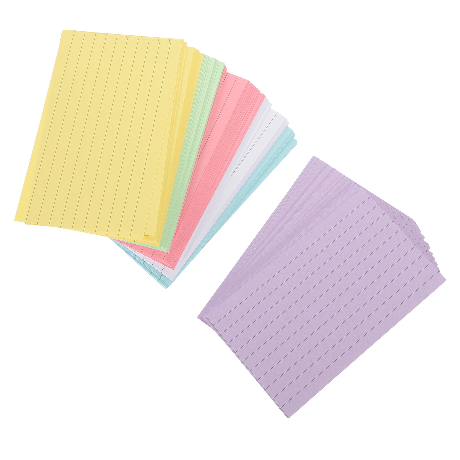 

300 Sheets Index Cards Flash Cards Colored Note Cards Portable Writing Words Cards Office Supplies