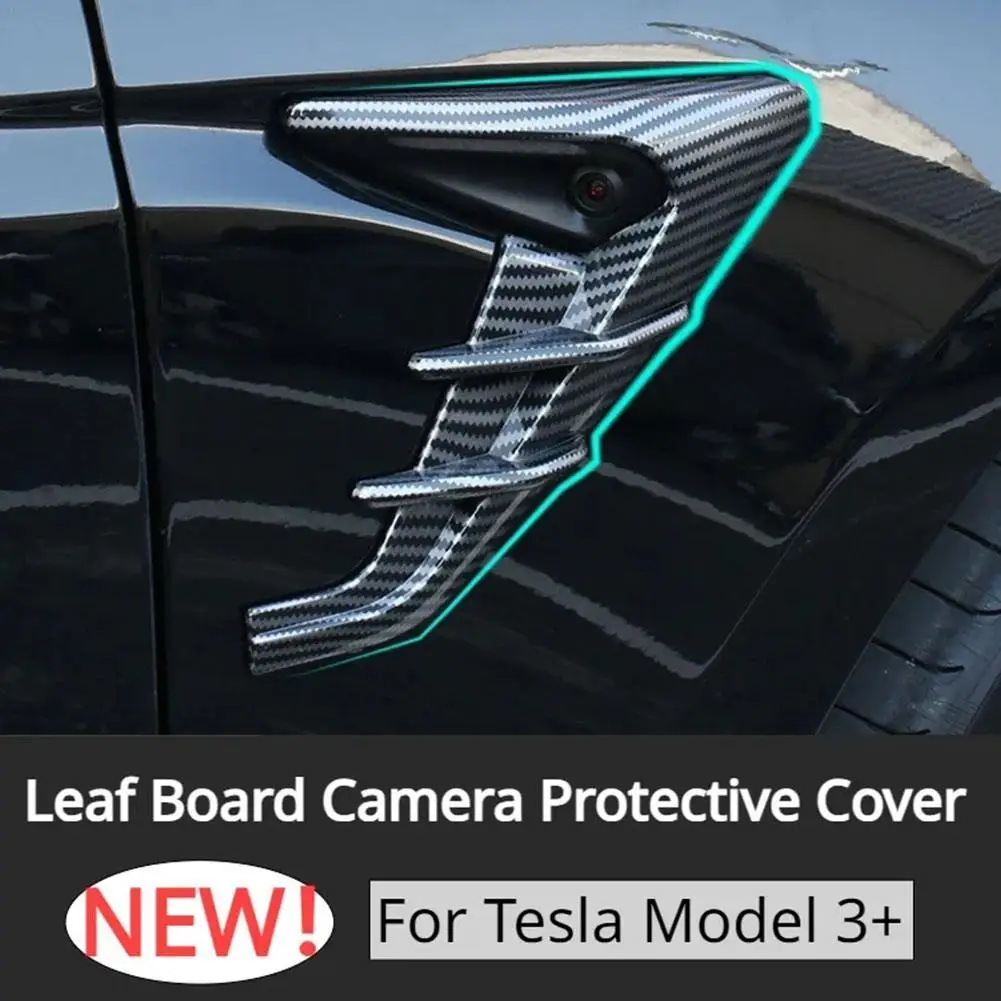 

Car Side Camera Protective Cover for Tesla Model 3 Highland 2024 Camera Indicator Protection Cover Decor Modification Accessory