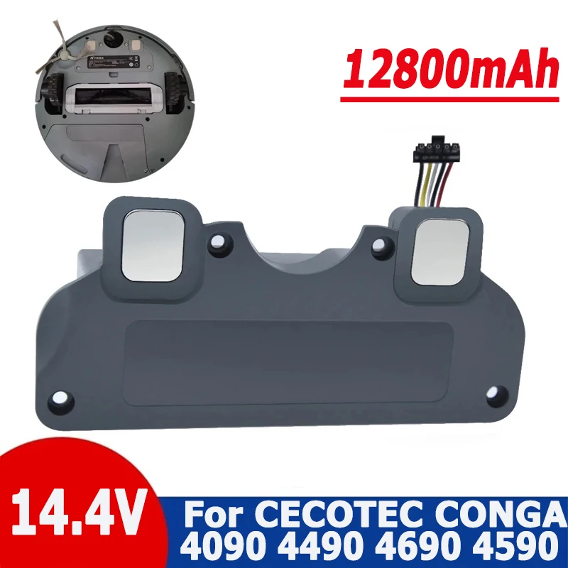 

New 14.4V 100% New Perfect Matching Suitable for CECOTEC CONGA 4090 4490 4690 4590 12800mAh Mobile Robot Battery Pack
