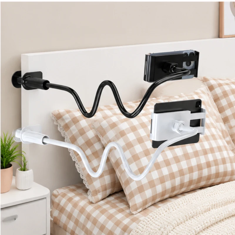 2PCS 360 ° Soporte Flexible Giratorio para Tablet y Teléfono, Base en Espiral, Soporte Universal para Cama, Escritorio y Hogar