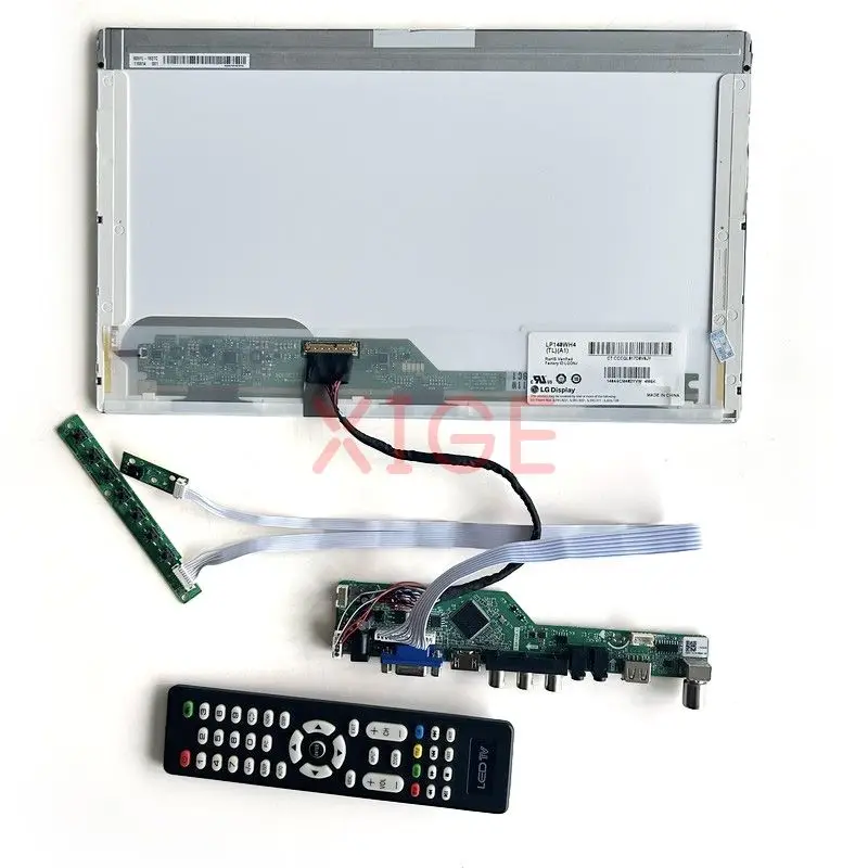  Ʈѷ ̹ , LP140WH1 LP140WH4 40  LVDS Ƴα TV DIY ŰƮ, 1366*768 VGA, HDMI, AV, USB Ʈ ȭ, 14 ġ