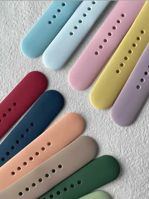 Silicone Strap For Apple Watch band 45mm 41mm 44mm 40mm 49 42mm 38mm Sport bracelet correa iwatch Series Ultra 10 8 7 se 6 5 4 3
