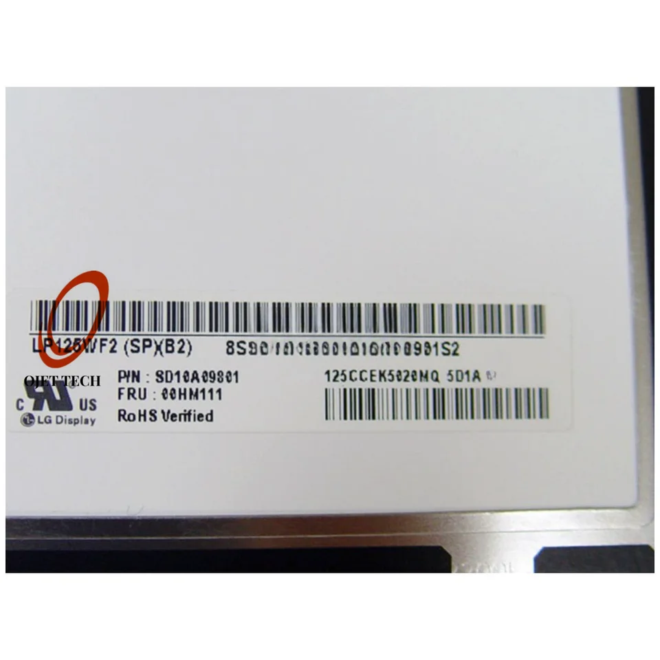 12.5 IPS FHD LP125WF4 SPB1 LP125WF4-SPB1 NV125FHM-N62 LCD LED Écran