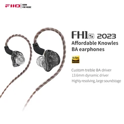 FiiO FH1s 2023 1DD+1BA HIFI Earphone 0.78mm Wired Earbuds IEM for Android/PC/IOS