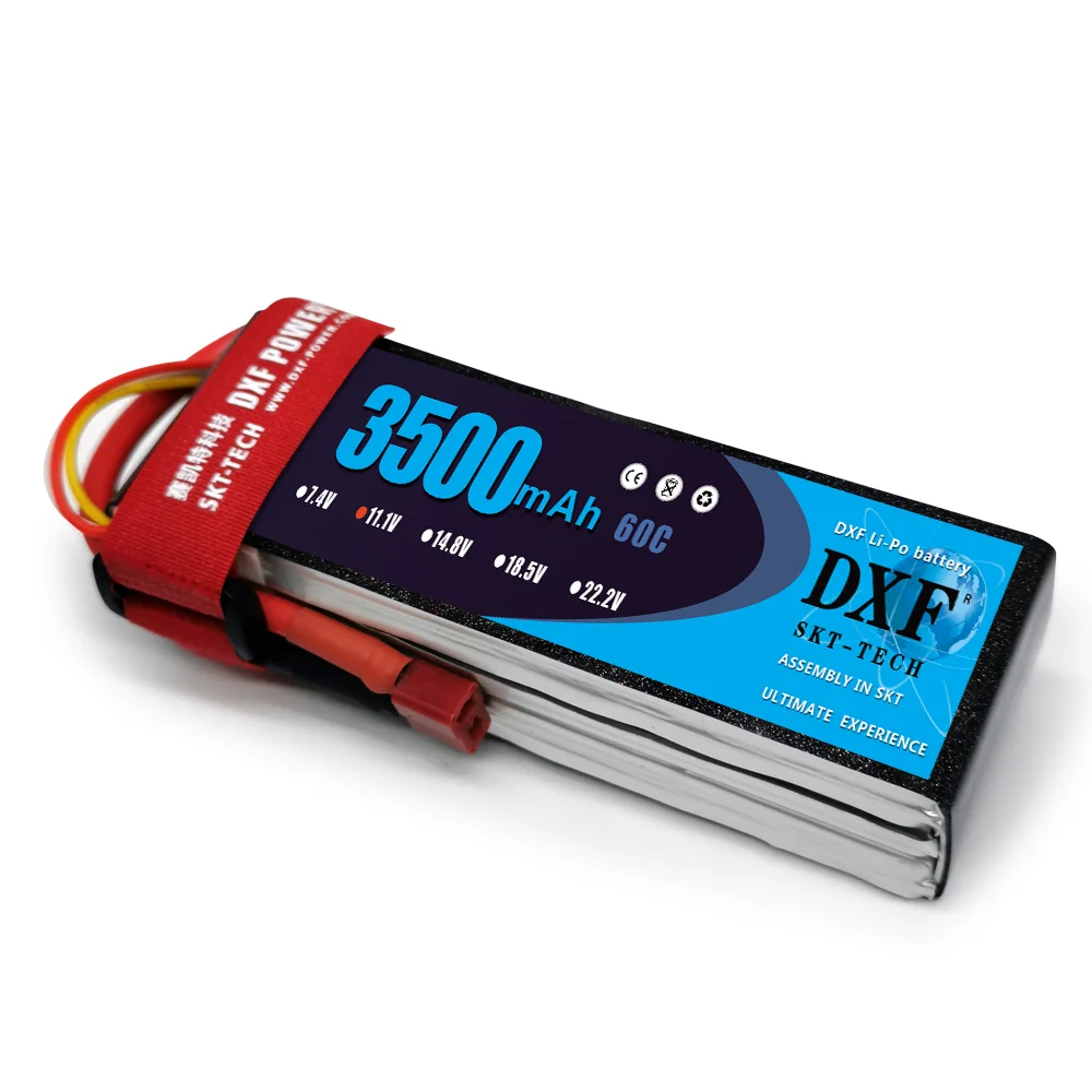 

DXF 3500MAH 60C 11.1V 3S lithium battery ship model navigation model A-cell