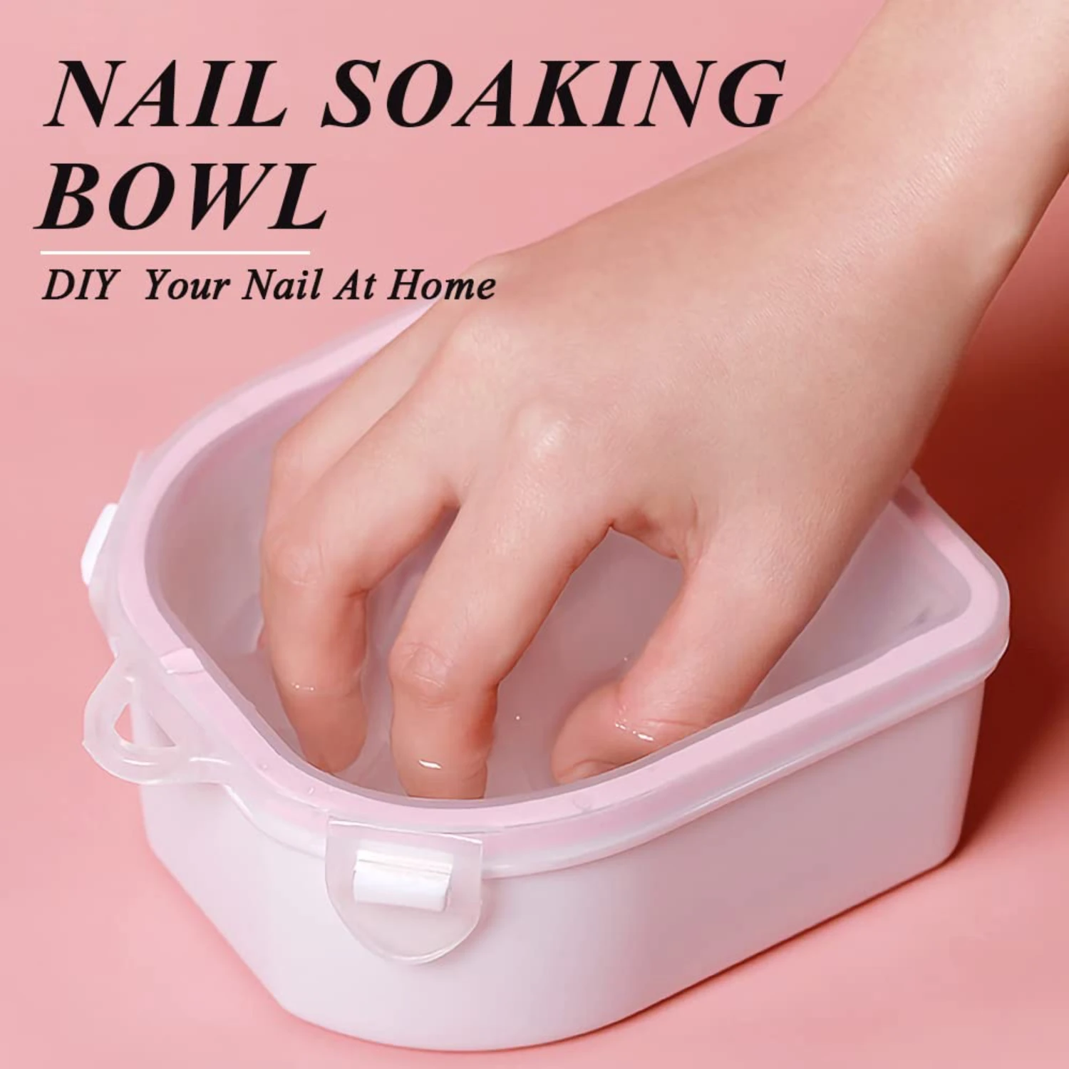 Professional Nail Polish Remover Kit-Deluxe Soaking Set for Acrylic Dip Powder-Manicure Essentials with Cuticle Pusher, Nail
