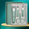 6Pcs/Set HighGrade Nail Clippers for Household Men And Women Universal Pedicure Tools Portable Nail Tools Glass File Earpick 2