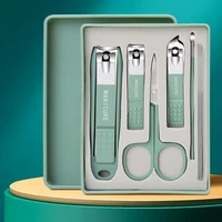 6Pcs/Set HighGrade Nail Clippers for Household Men And Women Universal Pedicure Tools Portable Nail Tools Glass File Earpick 2
