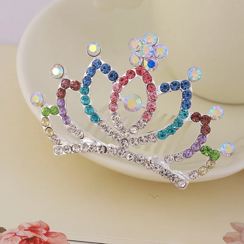 Children Tiaras and Crowns Small Kids Girls Rhinestone Crystal Crown Heart Princess Party Accessiories Hair Jewelry Ornaments diy playing cards heart plum spades earring pendant silicone mold casting epoxy necklace bracelet pendant jewelry making tools