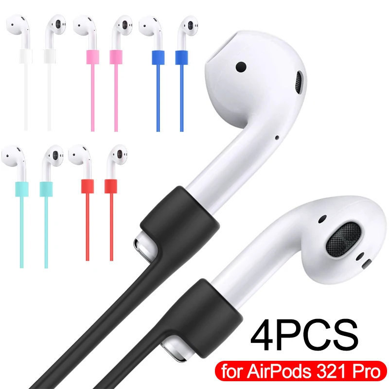 Cinturino In Silicone Anti-Smarrimento Da 1/4 Pezzi Per Airpods 3 2 1 Cavo Per Auricolari Con Fascia Per Collo Per Apple Airpods Pro 2 1 Non Magnetico