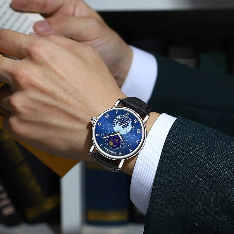 Automatic Mechanical Watch for Men Luminous Military Sports Mens Watches Business Male Clock Relogio Masculino Rotating Gypsophi