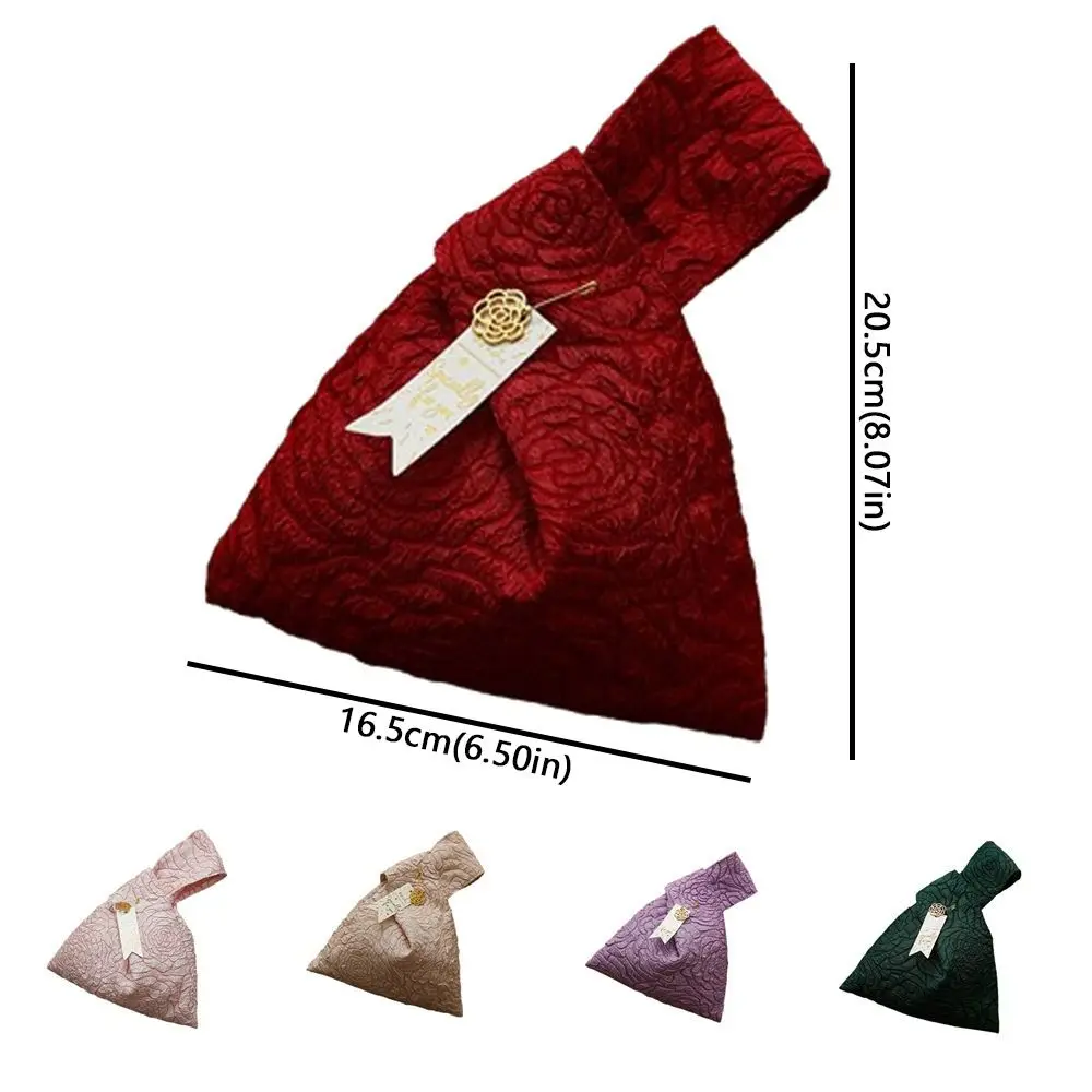 Party Accessory Chinese Style Candy Gift Bag Cloth Handheld Candy Storage Pouches Flower Gift Storage Bag Engagement Gift