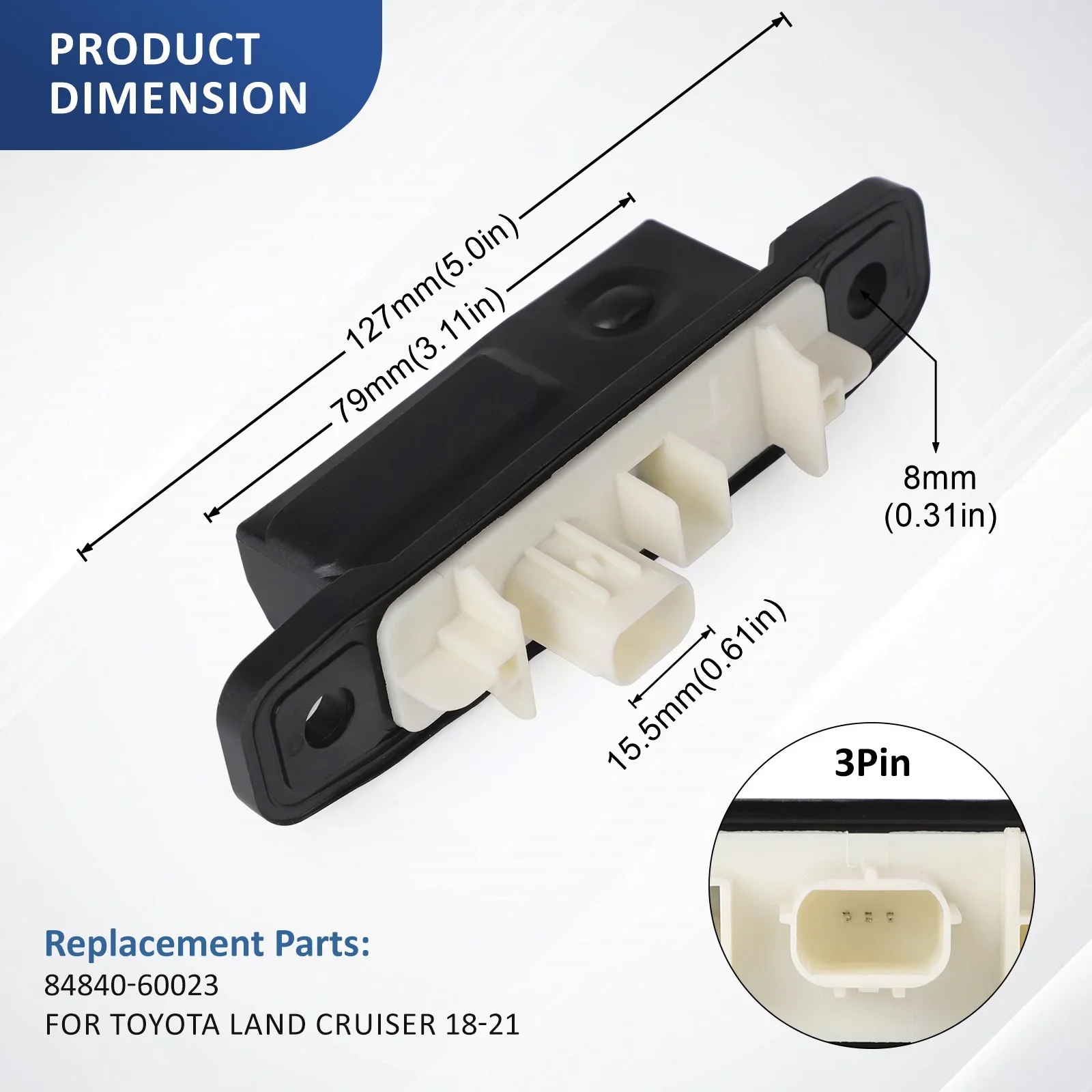 For Toyota Land Cruiser 18-21 Tailgate Luggage Switch Key Button