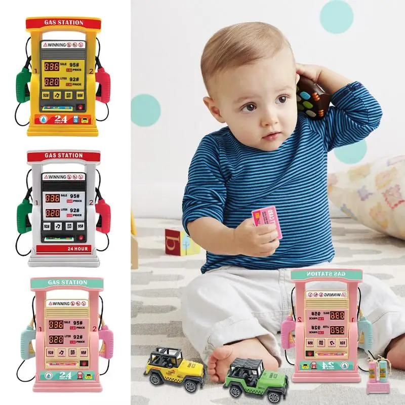 

Kids Interactive Toy Kids Petrol Pump With Simulated Sounds Early Developmental Toy Parent-child Interactive Desktop Educational