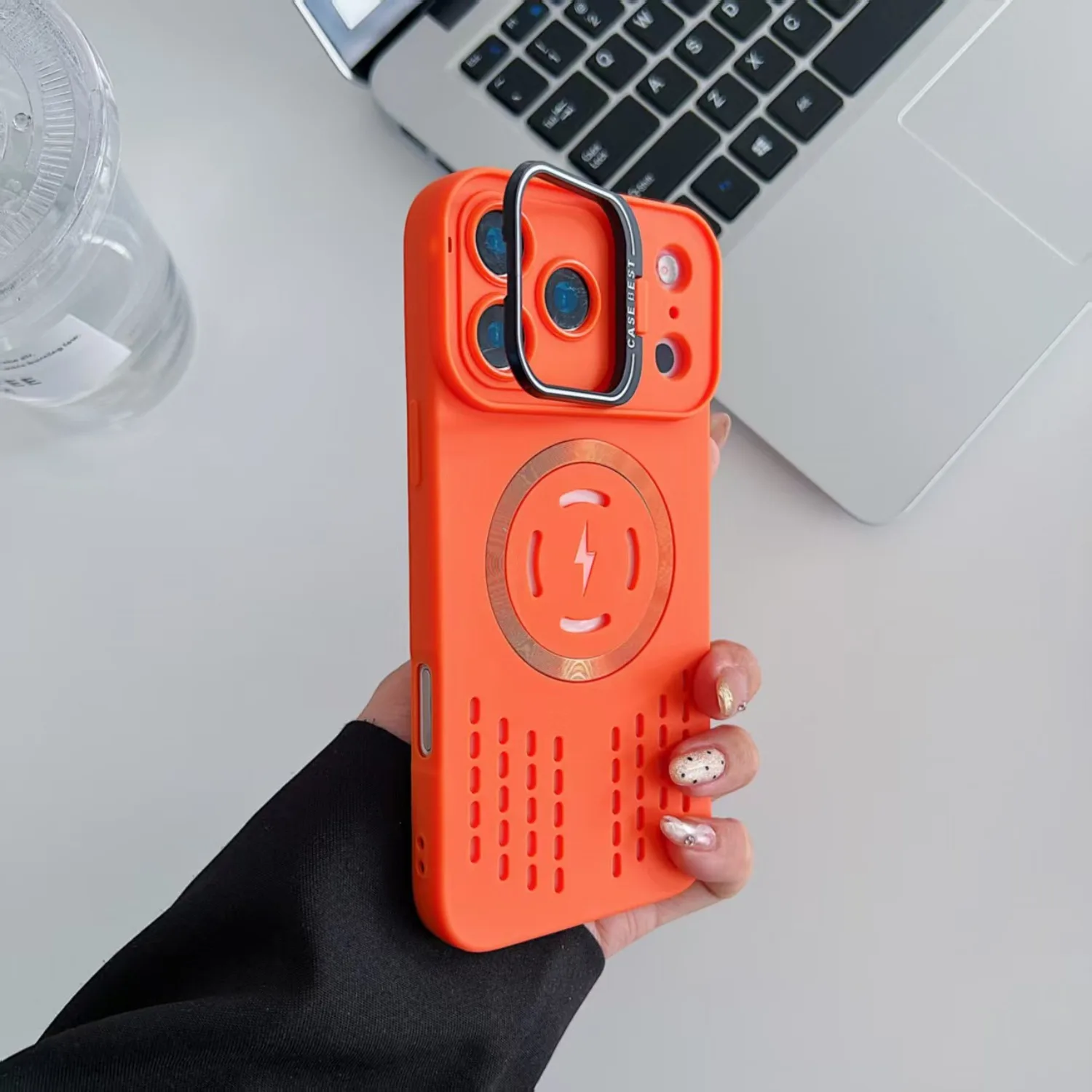 Breathable Soft Back Case with Cooling Heat Dissipation and Magnetic Compatibility