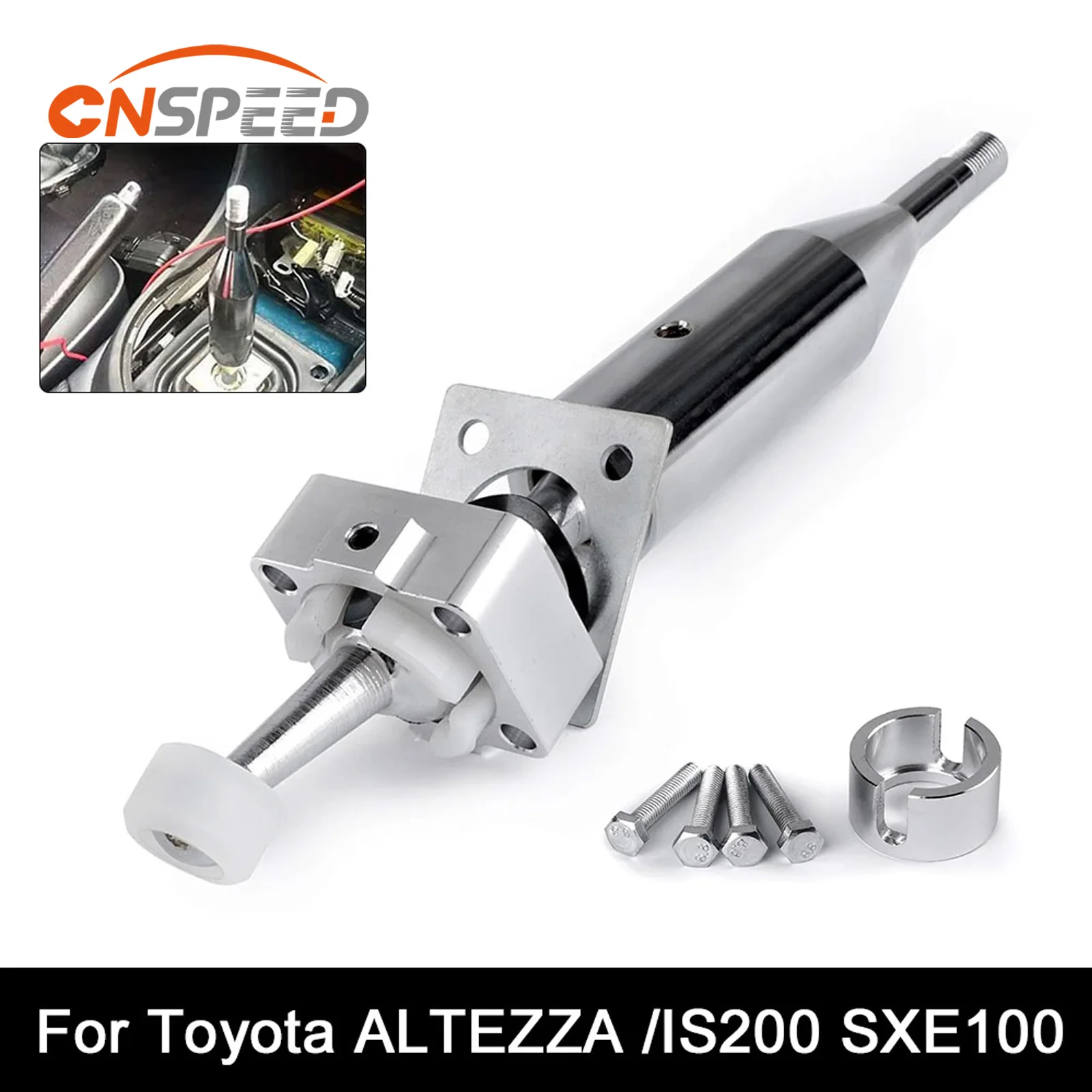 

Type-R Style Shift Knob Aluminum Manual Transmission Quick Short Throw Shifter Kit for Toyota IS200 Altezza SXE100