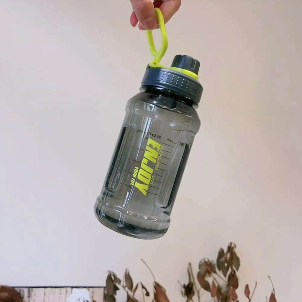 Plastic Sport Bottle Fitness Water Bottle Leakproof Water Bottle 600ml/800ml/1000ml High Temperature Resistant Water Cup Summer
