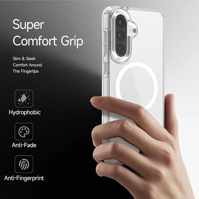 Clear Transparent TPU Phone Case with Magnetic Shockproof Protection
