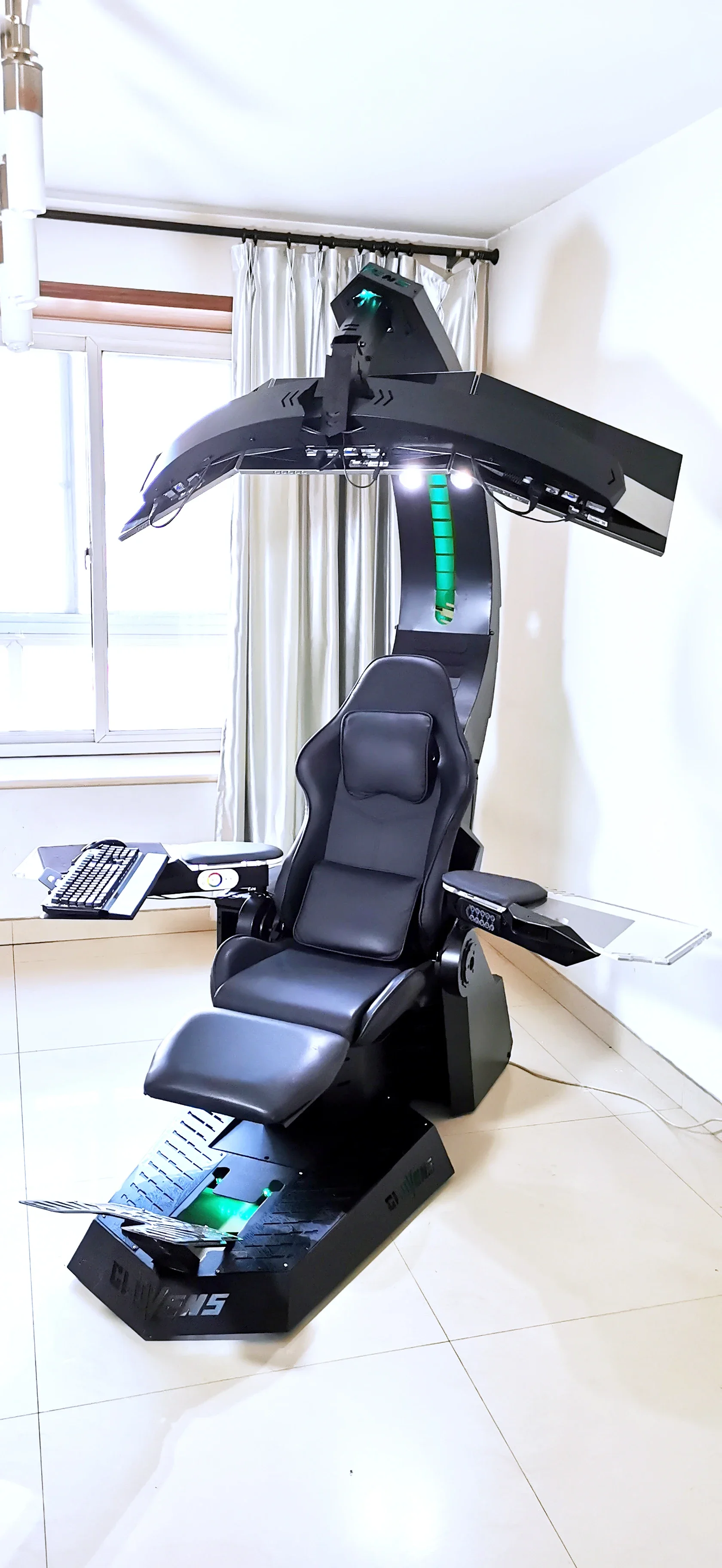 Hot selling UNICORN zero gravity recline PC Chair with heat and massage cockpit as predator 4