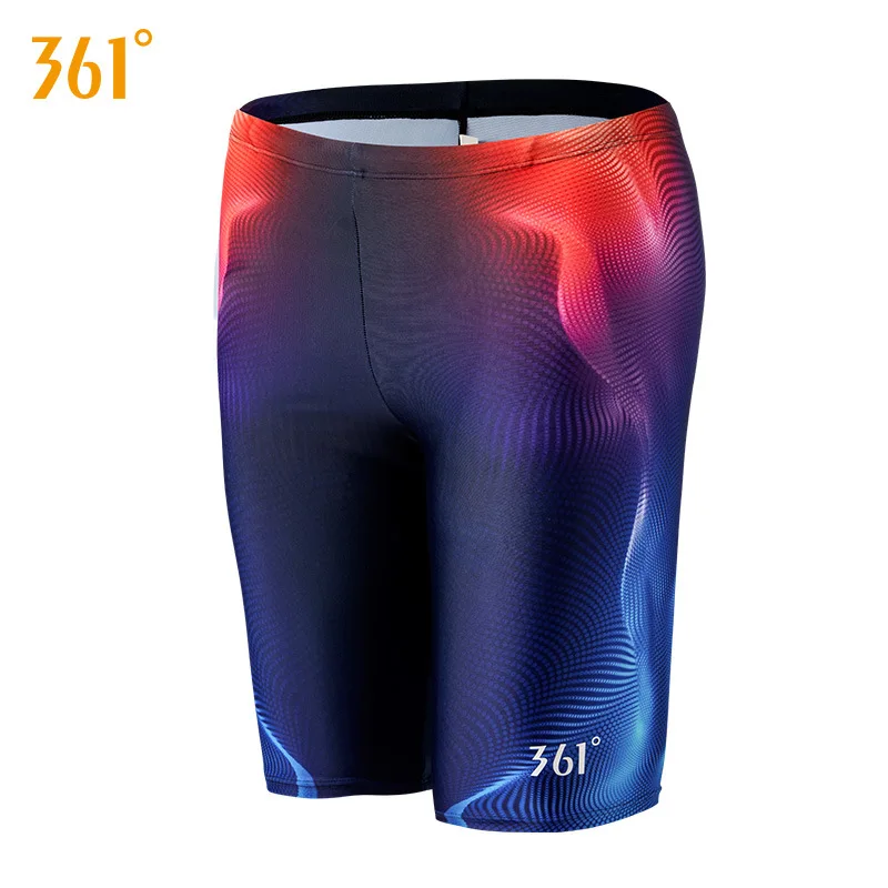 Men Professional Competitive Bathing Water Sports Swim Trunks Quick Dry Plus Size Training Beach Surfing Briefs Boxer Shorts