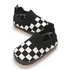 Newborn Soft Soled Bed Shoes Fashionable Checkered Baby Casual Shoes Anti Slip Walking Shoes 4