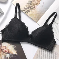 Soutien-gorge pour femmes, couverture lisse 3/4, grande Lingerie sans couture, sans fil, soutien-gorge Push Up, bonnet ABC, taille 70-90, hauts noirs et blancs 2