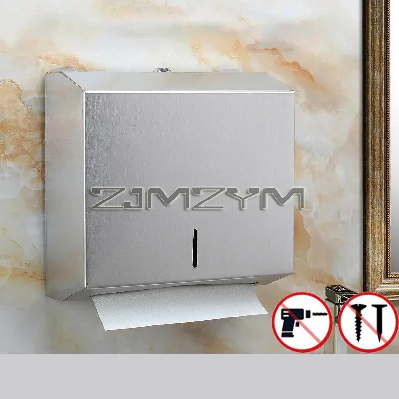 Wall Mounted Tissue Dispenser Stainless Steel Bathroom Hand Towel Box Large Capacity Kitchen Paper Case Easy Installation Holder paper towel holder tissue holder