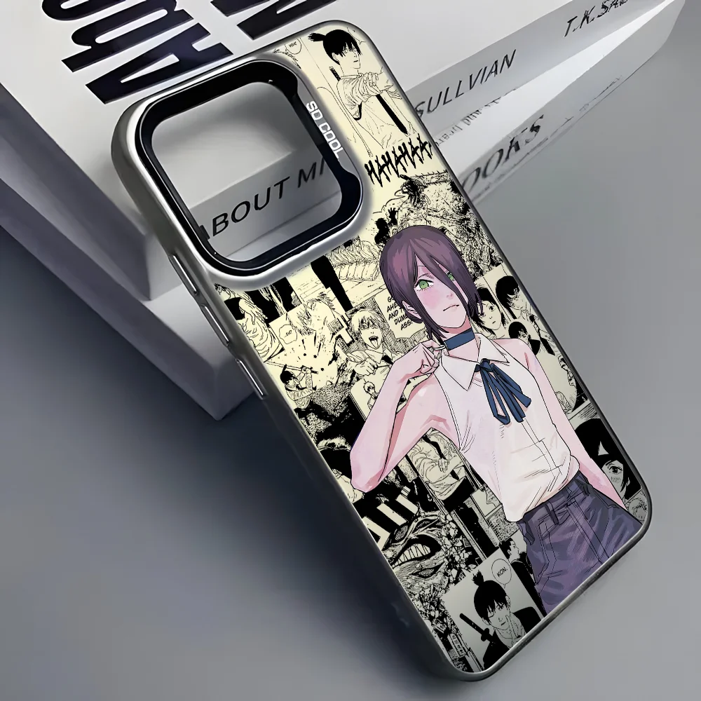Cool Anime R-Reze Black Matte Multicolor Laser Metallic Aurora Phone Case