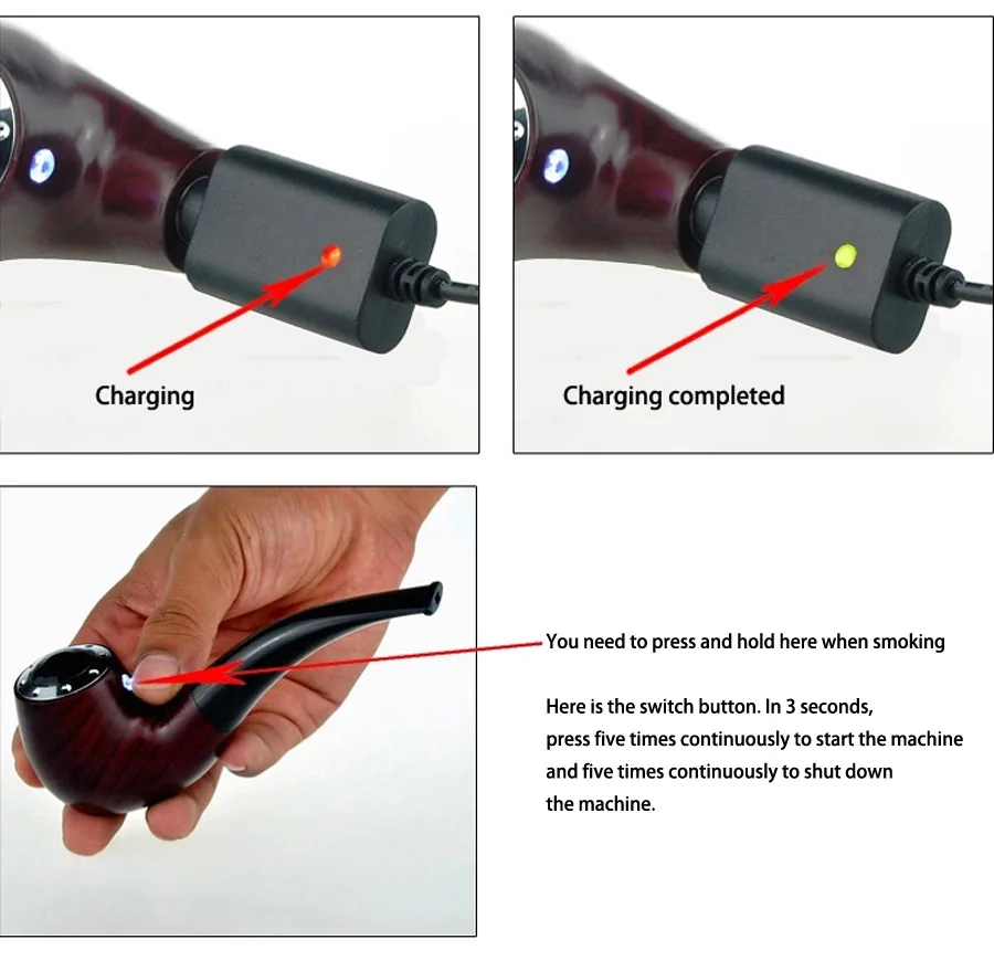 Mini E Pipe Vape 628 zestaw do papierosów elektronicznych pa…