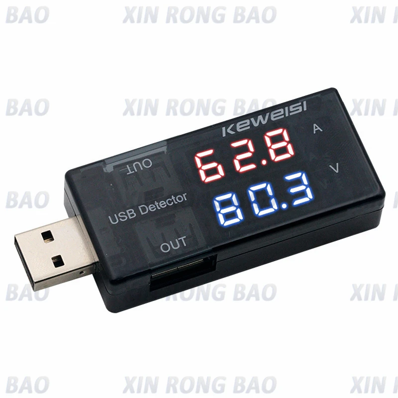 

Dual Out USB Power Meter Testers Mobile Power Charging Voltage Current Voltmeter Amp Volt Ammeter Detector USB Charger Indicator