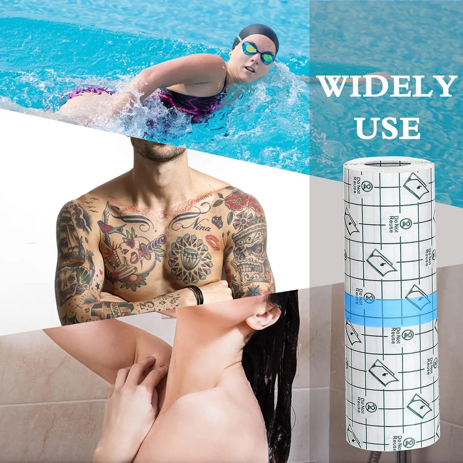 1Roll Waterproof Protective Tattoo Healing Film For Aftercare Bandage Transparent Skin Repair Wrap Roll
