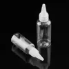 10-200ml Empty Dropper Bottle Transparent Plastic Refillable Nozzle Dropper with Cap Small Extrusion Bottle Portable Packing 4