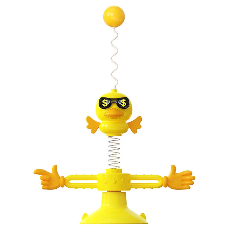 Pet Cat Toy Spring Bird Turntable Tumbler Interactive Funny Balance Products Windmill Kitten Wire Cat Balls Cats Accessories