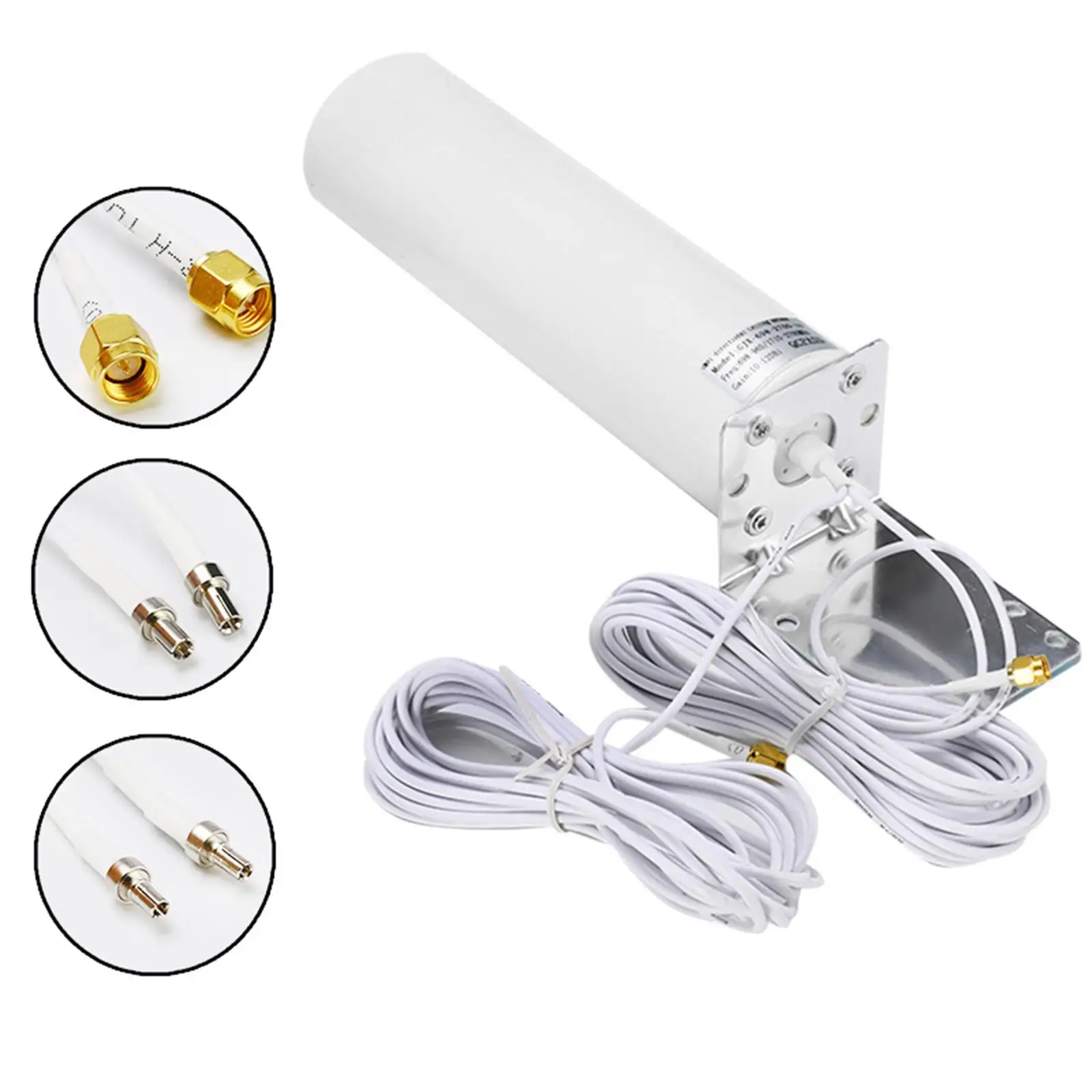 

Внешняя антенна 4G LTE, двойная наружная антенна, 5 м, разъем SMA Male CRC9 TS9, беспроводной шлюз для дома