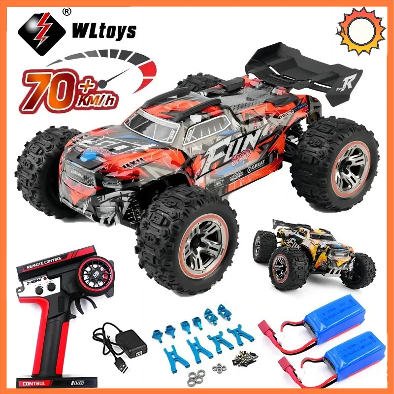 XKS WLTOYS 184008 1/18 70 км/ч бесщеточный 4WD 2,4G электрический грузовик «Три в одном», радиоуправляемые автомобили для взрослых, радиоуправляемая машина для дрифта