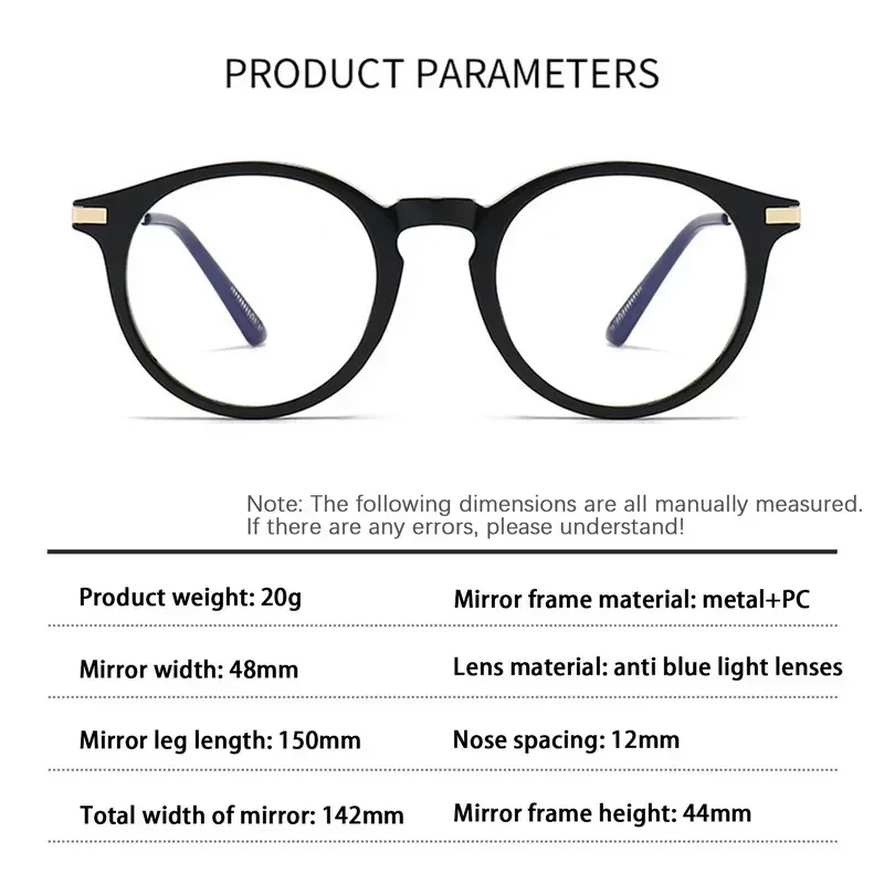 Reading Glasses for Women Round Frame Retro Presbyopia Eyewear Elderly Ultra-light Anti-blue Photosensitive Gray Glasses - 6