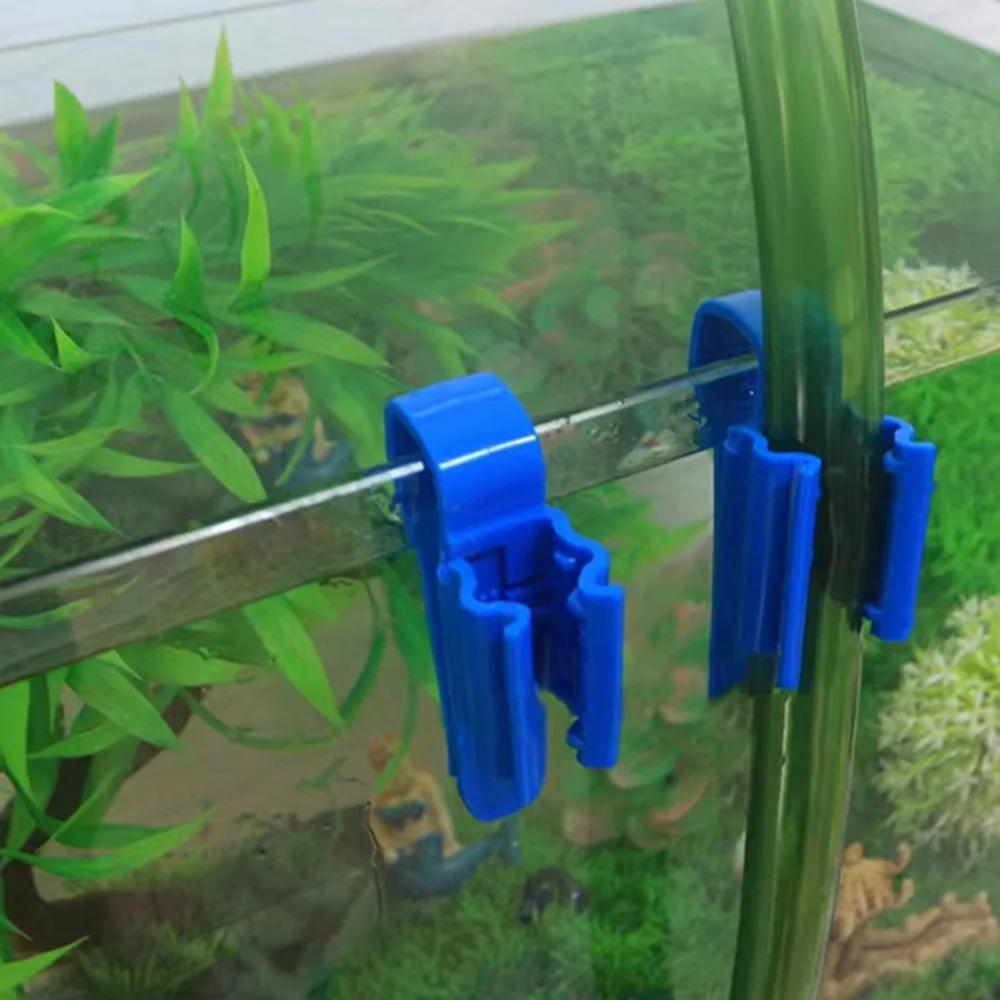 5pcs Aquarium Water Pipe Holder Clip Fish Tank Filter Hose Holder Home Brew Bucket Clip Syphon Tube Flow Control Wine Beer Clamp