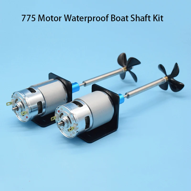 Vue de face du bateau RC télécommandé 20-30cm avec coque blanche et hélice P/R.