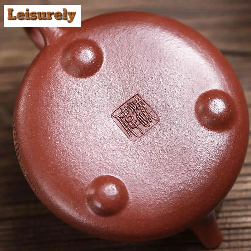 150ml Ancient Yixing Purple Clay Teapots Handmade Dunhuang Apsaras Pot Raw Ore Downhill Mud Kettle Zisha Teaset Teaware Supplies