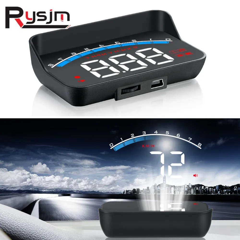 Цифровой автомобильный проектор OBDHUD M6S, спидометр на лобовое стекло, проектор, бортовой компьютер