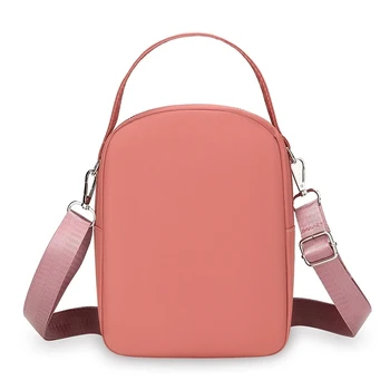 حقيبة كروس نسائية من النايلون خفيفة الوزن، حقيبة يد صغيرة كاجوال مع حقيبة متعددة بسحاب، حقيبة كتف بتصميم أنيق للاستخدام اليومي 5