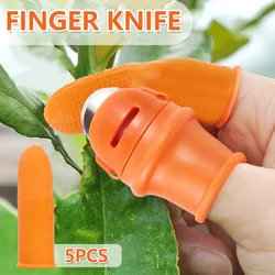 Jardim polegar cortador de silicone polegar cortador ferramentas de jardinagem tesouras de poda jardim escolher planta legumes separador dedo ferramenta