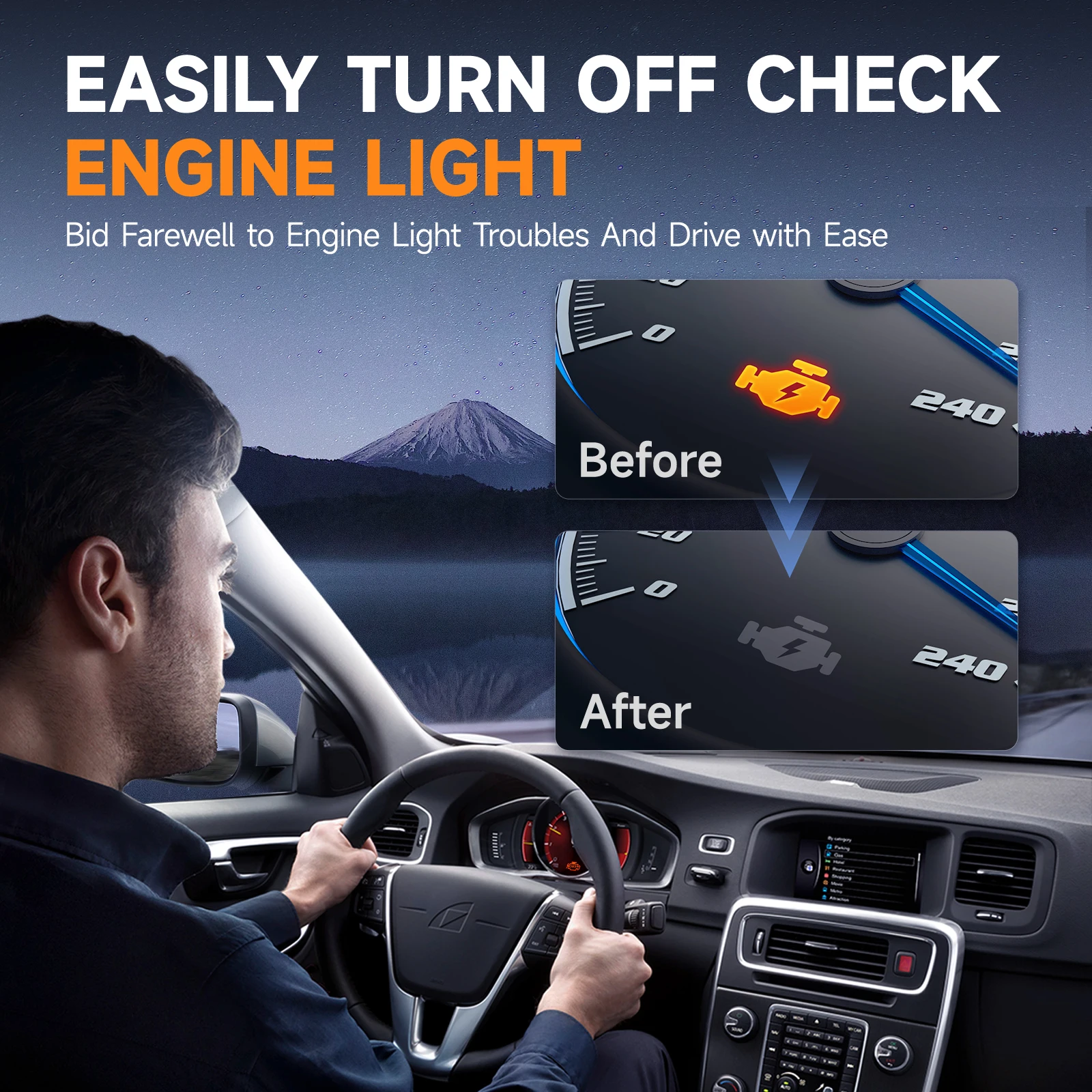 FOXWELL NT201 OBD2 Scanner Car Code Reader Check Engine Light Reader OBDII EOBD Car Computer Diagnostic Scan Tool Auto Fault 4