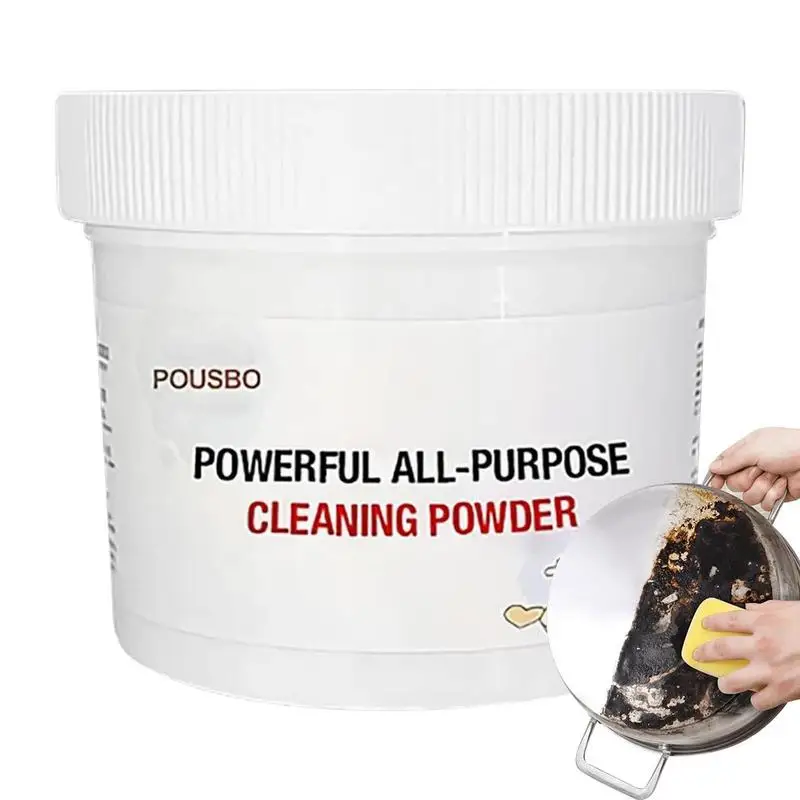 

250g All Purpose Cleaning Powder Heavy Greasy Dirt Cleaning Agent Kitchen Countertop Cleaner For Stainless Steel Cookware Stove