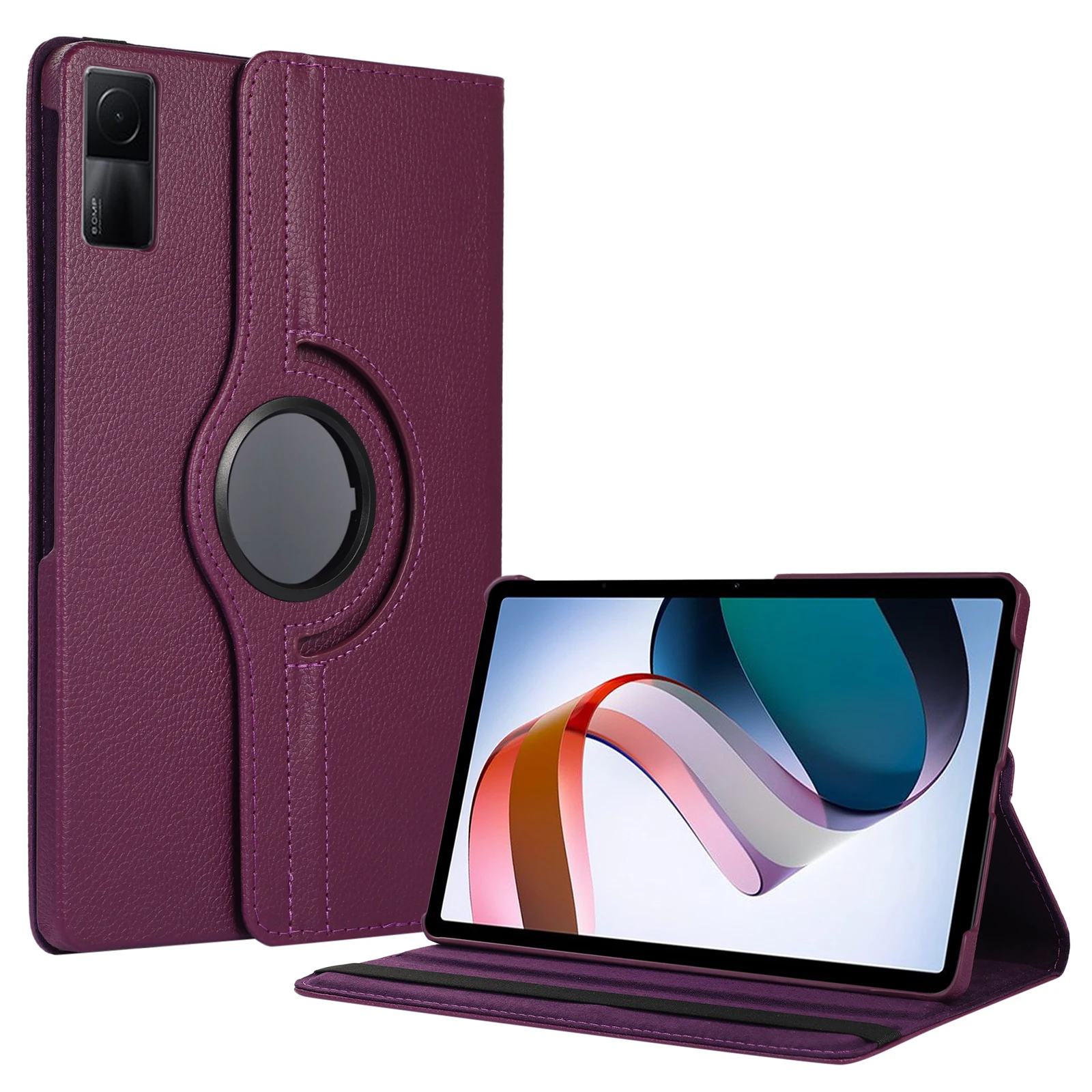 360 Degree Rotating PU Leather Tablet Protective Case with Folio Flip Stand Holder