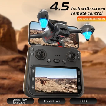 AE9 GPS Drone 4K Doppia fotocamera Con schermo modalità senza testa motore brushless flusso ottico controllo posizionamento lunga resistenza RC Giocattoli
