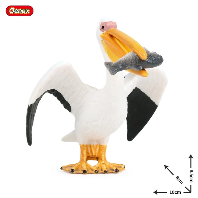 Oenux%20Original%20Wild%20Bird%20Animals%20Paradise%20Flamingos%20Macaw%20Sea%20Gull%20Pelican%20Owl%20Toucan%20Figurines%20PVC%20Action%20Figure%20Miniature%20Toy%20-%20Image%205