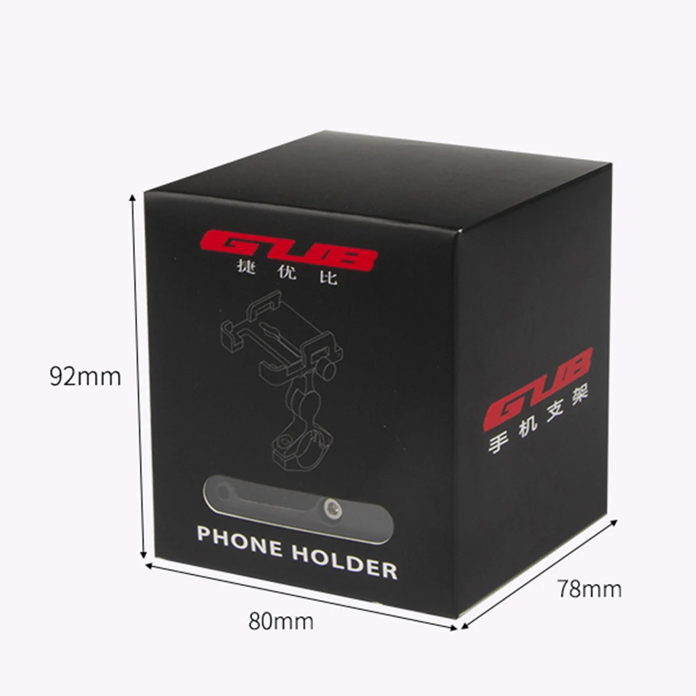 Bicycle Accessories Bicycle Bracket Motorcycle Bike Phone Holder Aluminum Alloy Cell Phone Holder Rotatable Adjustable Anti-slip
