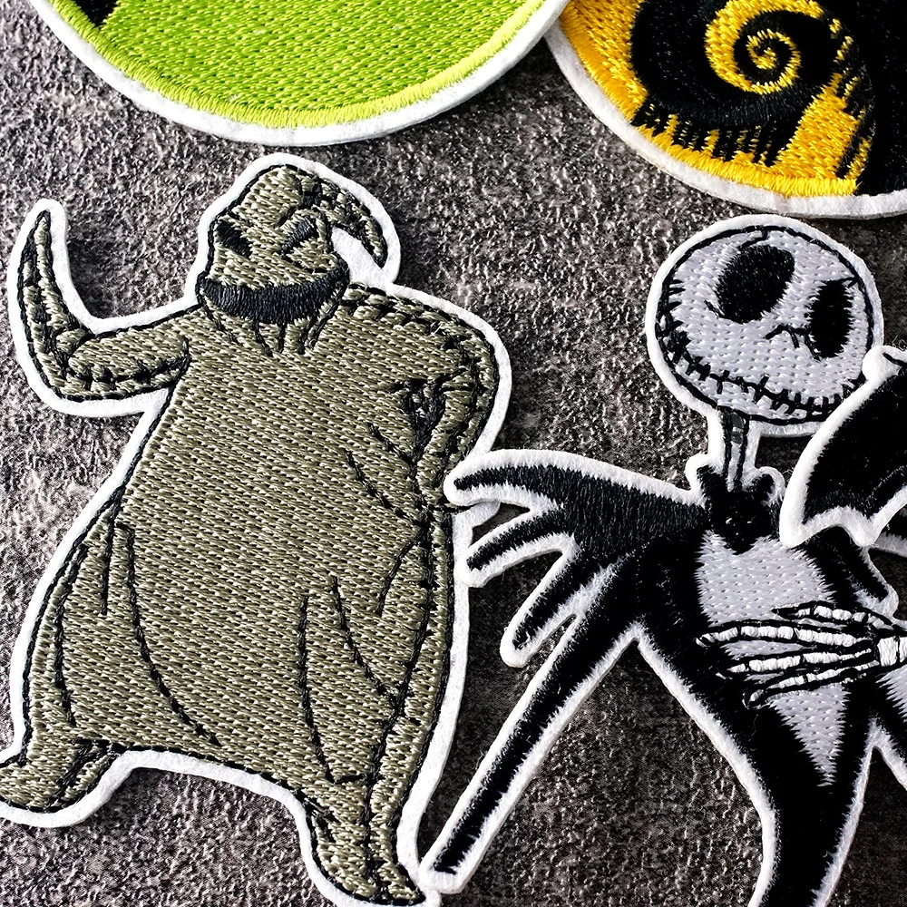 박쥐 개 유령 패치, 자수 아플리케 다림질 의류, 바느질 용품, 장식 배지, 수제 패치, 로트당 8 개